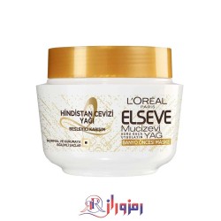 ماسک مو لورال مناسب موهای خشک عصاره نارگیل  l`oreal حجم 300 میل